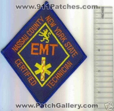Nassau County EMT Certified Technician (New York)
Thanks to Mark C Barilovich for this scan.
Keywords: ems state