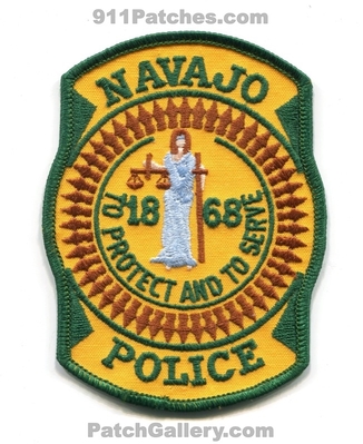 Navajo Police Department Patch (Arizona)
Scan By: PatchGallery.com
Keywords: dept. indian tribe tribal 1868 to protect and serve