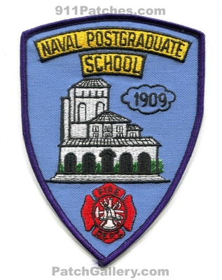 Naval Postgraduate School Fire Department USN Navy Military Patch (California)
Scan By: PatchGallery.com
Keywords: dept. 1909