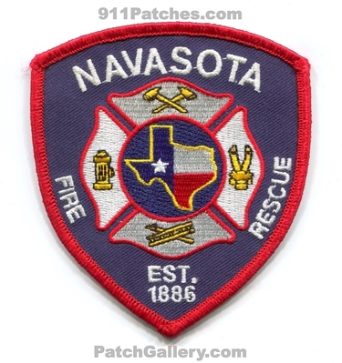 Navasota Fire Rescue Department Patch (Texas)
Scan By: PatchGallery.com
Keywords: dept. est. 1886