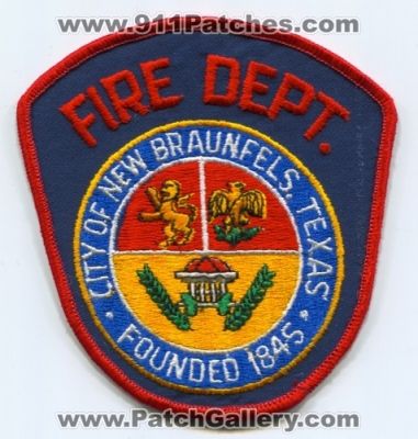 New Braunfels Fire Department (Texas)
Scan By: PatchGallery.com
Keywords: dept. city of