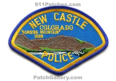 New Castle Police Department Patch (Colorado)
Scan By: PatchGallery.com
Keywords: dept. burning mountain 1888