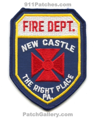 New Castle Fire Department Patch (Pennsylvania)
Scan By: PatchGallery.com
Keywords: dept. the right place