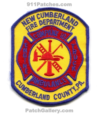 New Cumberland Fire Department Company 10 Patch (Pennsylvania)
Scan By: PatchGallery.com
Keywords: dept. co. engine truck ambulance station county co.