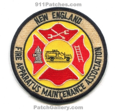 New England Fire Apparatus Maintenance Association Patch (Massachusetts)
Scan By: PatchGallery.com
Keywords: mechanic