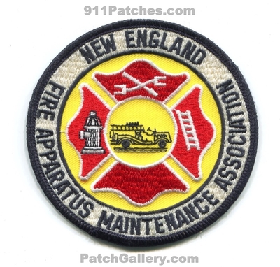 New England Fire Apparatus Maintenance Association Patch (Massachusetts)
Scan By: PatchGallery.com
