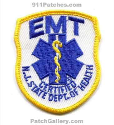 New Jersey State Department of Health Certified EMT EMS Patch (New Jersey)
Scan By: PatchGallery.com
In Memory of Bernie Shaffer
Keywords: dept. doh emergency medical technician services ambulance
