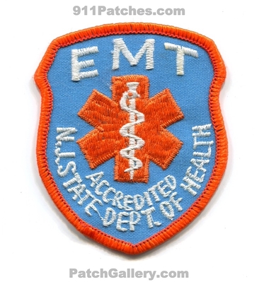 New Jersey State Department of Health Accredited EMT EMS Patch (New Jersey)
Scan By: PatchGallery.com
Keywords: dept. doh emergency medical technician services