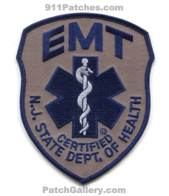 New Jersey State Department of Health Certified EMT EMS Patch (New Jersey)
Scan By: PatchGallery.com
Keywords: dept. doh emergency medical technician services