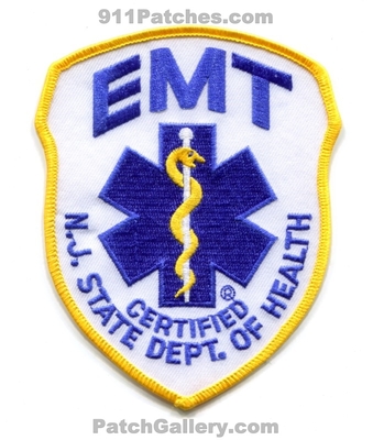 New Jersey State Certified Emergency Medical Technician EMT EMS Patch (New Jersey)
Scan By: PatchGallery.com
Keywords: department dept. of health doh services ambulance