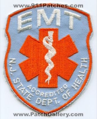 EMT Defibrillation Certified NJ State Dept. Of Health Fire Patch