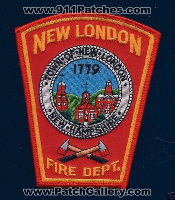 New London Fire Department (New Hampshire)
Thanks to PaulsFirePatches.com for this scan. 
Keywords: dept. town of