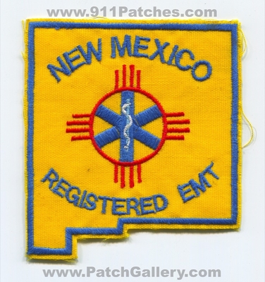 New Mexico State Registered Emergency Medical Technician EMT EMS Patch (New Mexico)
Scan By: PatchGallery.com
Keywords: certified licensed ambulance shape
