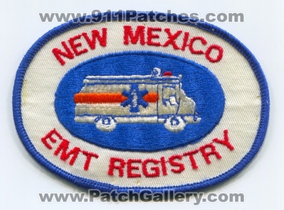 New Mexico EMT Registry Patch (New Mexico)
Scan By: PatchGallery.com
Keywords: state certified ems emergency medical technician ambulance