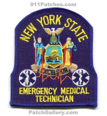 New York State Emergency Medical Technician EMT EMS Patch (New York)
Scan By: PatchGallery.com
Keywords: services ambulance