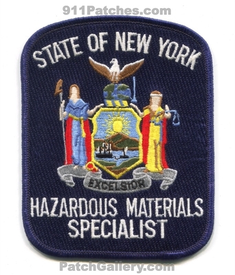 New York State Hazardous Materials Specialist Patch (New York)
Scan By: PatchGallery.com
Keywords: of hazmat haz-mat fire department dept.