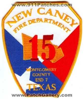 New Caney Fire Department 15 Montgomery County ESD 7 Patch (Texas)
Scan By: PatchGallery.com
Keywords: dept. emergency services district