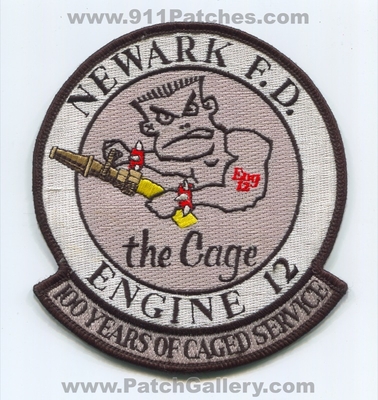 Newark Fire Department Engine 12 100 Years Patch (New Jersey)
Scan By: PatchGallery.com
Keywords: dept. f.d. company co. station the cage of caged service