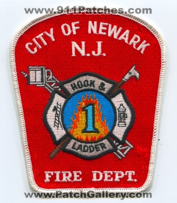 Newark Fire Department Hook and Ladder 1 Patch (New Jersey)
Scan By: PatchGallery.com
Keywords: city of dept. & company co. station number no. #1 n.j.