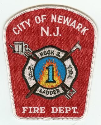 Newark Fire Dept Hook & Ladder 1
Thanks to PaulsFirePatches.com for this scan.
Keywords: new jersey department city of