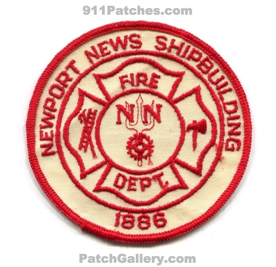 Newport News Shipbuilding Fire Department Patch (Virginia)
Scan By: PatchGallery.com
Keywords: nn shipyard boats dept. 1886