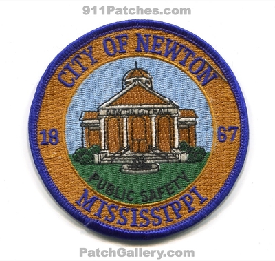 Newton Public Safety Department Fire EMS Police Patch (Mississippi)
Scan By: PatchGallery.com
Keywords: dept. of dps 1867