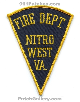 Nitro Fire Department Patch (West Virginia)
Scan By: PatchGallery.com
Keywords: dept.