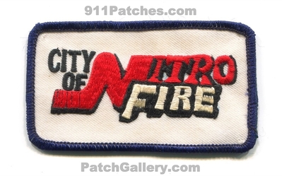 Nitro Fire Department Patch (West Virginia)
Scan By: PatchGallery.com
Keywords: city of dept.