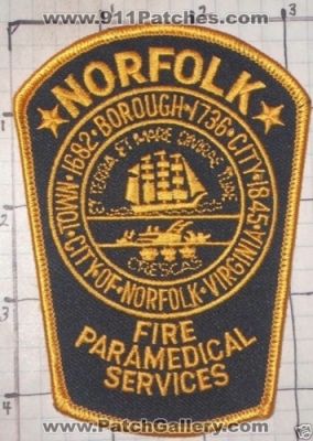 Norfolk Fire Department Paramedical Services (Virginia)
Thanks to swmpside for this picture.
Keywords: dept. ems