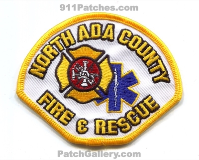 North Ada County Fire Rescue Department Patch (Idaho)
Scan By: PatchGallery.com
Keywords: co. & and dept.