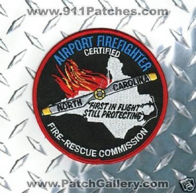 North Carolina State Certified Airport FireFighter (North Carolina)
Thanks to Paul Howard for this scan.
Keywords: rescue commission