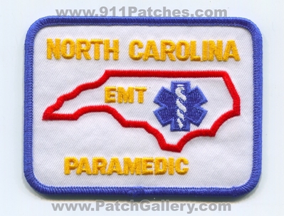 North Carolina State Emergency Medical Technician EMT Paramedic EMS Patch (North Carolina)
Scan By: PatchGallery.com
Keywords: certified licensed registered e.m.t. services e.m.s.