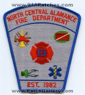 North Central Alamance Fire Department 13 (North Carolina)
Scan By: PatchGallery.com
Keywords: dept.