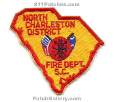 North Charleston District Fire Department Patch (South Carolina) (State Shape)
Scan By: PatchGallery.com
Keywords: dist. dept.
