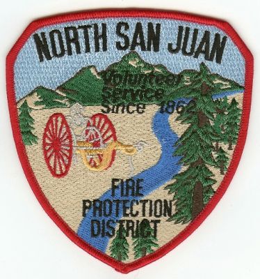 North San Juan Fire Protection District
Thanks to PaulsFirePatches.com for this scan.
Keywords: california