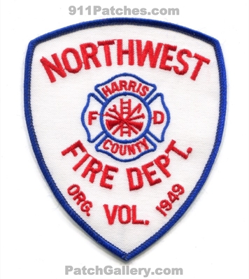 Northwest Volunteer Fire Department Harris County Patch (Texas)
Scan By: PatchGallery.com
Keywords: vol. dept. co. org. 1949