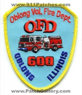 Oblong Volunteer Fire Department 600 (Illinois)
Scan By: PatchGallery.com
Keywords: vol. dept. ofd