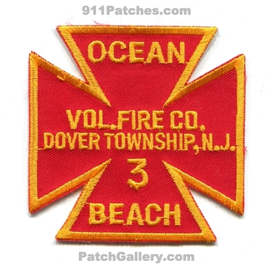 Ocean Beach Volunteer Fire Company 3 Dover Township Patch (New Jersey)
Scan By: PatchGallery.com
Keywords: vol. co. department dept. twp.