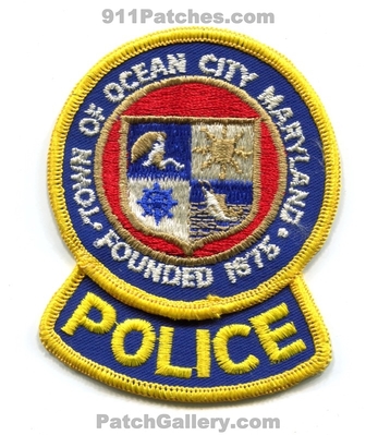 Ocean City Police Department Patch (Maryland)
Scan By: PatchGallery.com
Keywords: town of dept. founded 1875