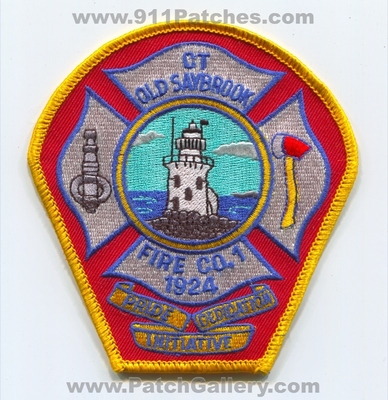 Old Saybrook Fire Company 1 Patch (Connecticut)
Scan By: PatchGallery.com
Keywords: co. number no. #1 department dept. 1924 pride dedication initiative lighthouse