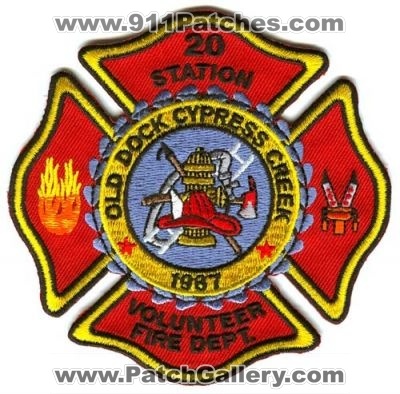 Old Dock Cypress Creek Volunteer Fire Department Station 20 Patch (North Carolina)
Scan By: PatchGallery.com
Keywords: vol. dept. company co.