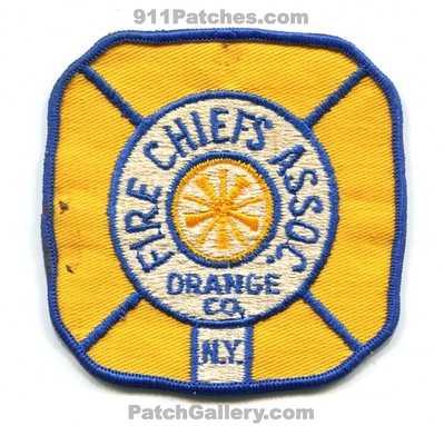 Orange County Fire Chiefs Association Patch (New York)
Scan By: PatchGallery.com
Keywords: co. assoc. assn.