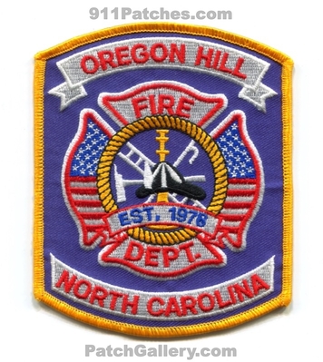Oregon Hill Fire Department Patch (North Carolina)
Scan By: PatchGallery.com
Keywords: dept. est. 1976