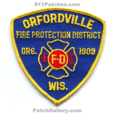 Orfordville Fire Protection District Patch (Wisconsin)
Scan By: PatchGallery.com
Keywords: prot. dist. department dept. org. 1909