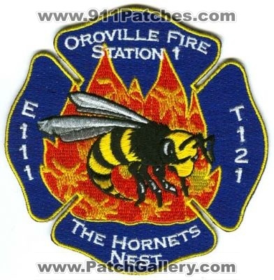 Oroville Fire Station 1 Patch (California)
[b]Scan From: Our Collection[/b]
Keywords: engine 111 truck 121 e111 t121