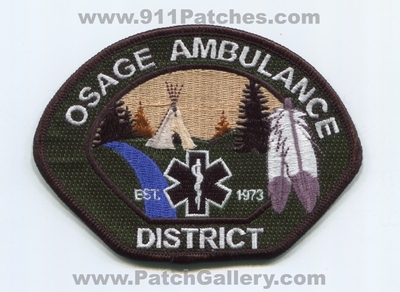Osage Ambulance District EMS Patch (Missouri)
Scan By: PatchGallery.com
Keywords: est. 1973