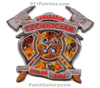 Ottawa Fire Department Apparatus Technician Mechanic Patch (Canada ON)
Scan By: PatchGallery.com
Keywords: dept.