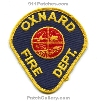 Oxnard Fire Department Patch (California)
Scan By: PatchGallery.com
Keywords: dept.