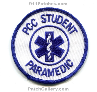 PCC Student Paramedic Patch (UNKNOWN STATE)
Scan By: PatchGallery.com
Keywords: ems ambulance