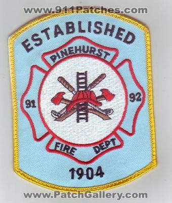 Pinehurst Fire Department (North Carolina)
Thanks to Dave Slade for this scan.
Keywords: dept.